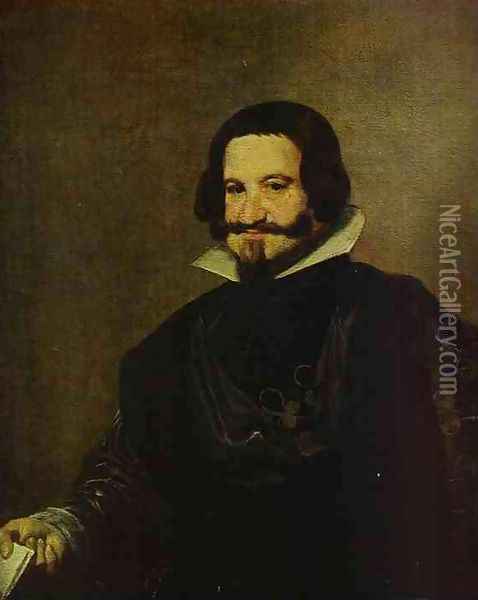 Portrait of Caspar de Guzman, Count of Olivares, Prime Minister of Philip IV Oil Painting - Diego Rodriguez de Silva y Velazquez