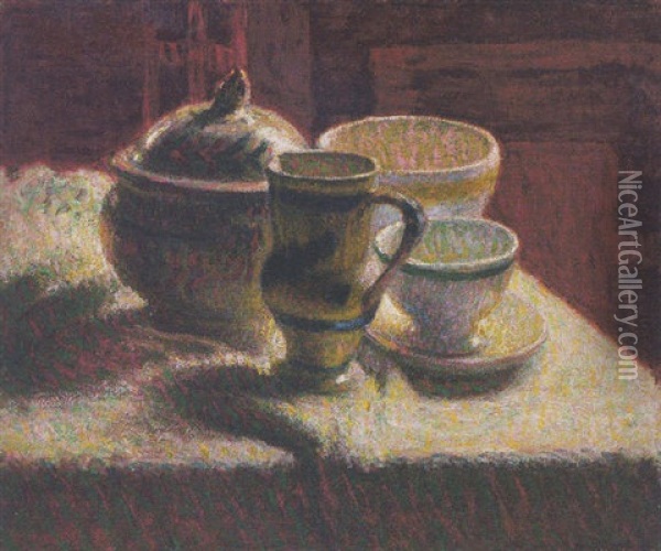 Nature Morte - Faience Oil Painting - Roderic O'Conor