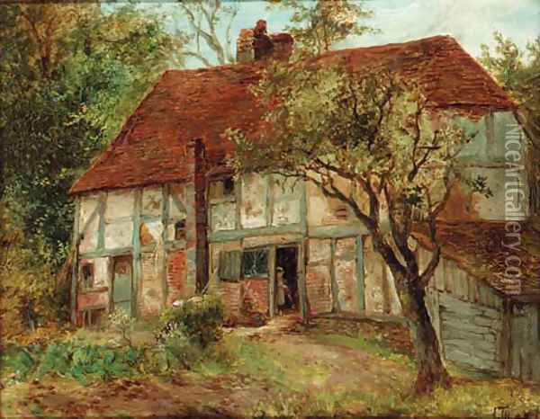The Cottage Oil Painting - Joseph Thors