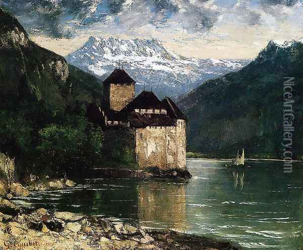 Chateau du Chillon I Oil Painting - Gustave Courbet