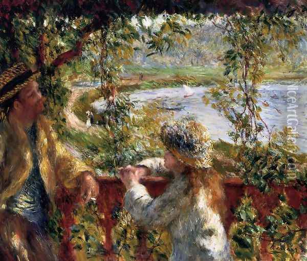 Near The Lake Oil Painting - Pierre Auguste Renoir