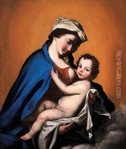 Madonna Col Bambino Oil Painting - Jusepe de Ribera
