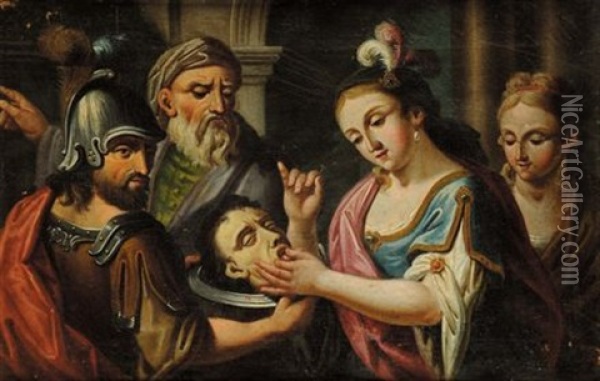 Fulvia (+ 2 Others; 3 Works) Oil Painting - Francesco-Maria Bassi the Elder