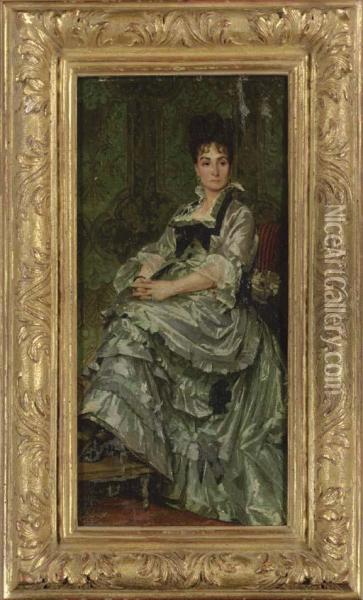 La Grande Dame Oil Painting - Felix Armand Marie Jobbe-Duval