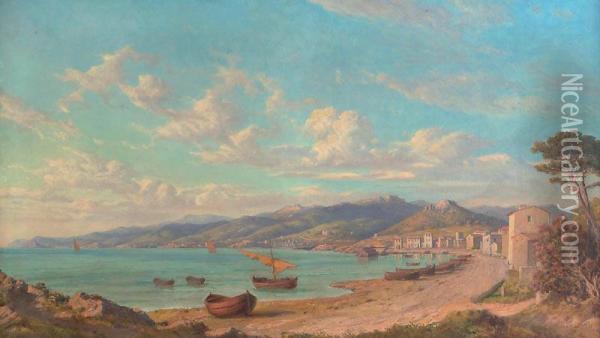 Bord De Mer Aux Alentours De Toulon Oil Painting - Emmanuel Coulange-Lautrec