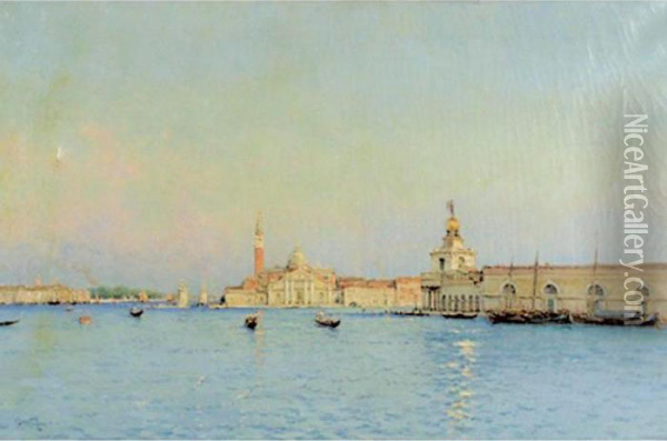 La Boresca, Venice Oil Painting - Marie Joseph Leon Clavel Iwill