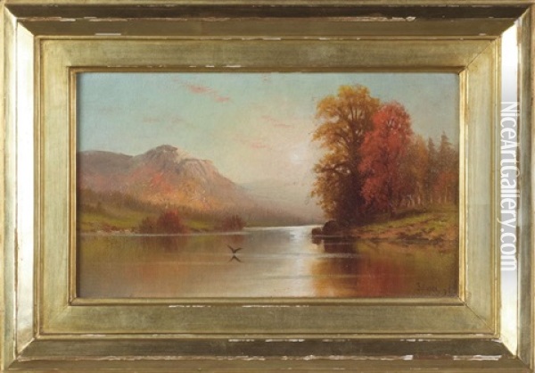 Autumn Landscape Oil Painting - M. de Forest Bolmer
