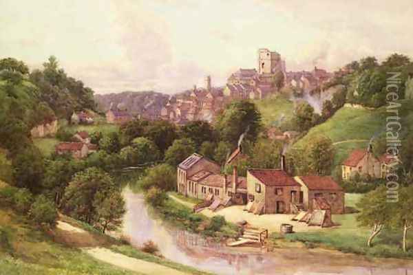 The Dyeworks Oil Painting - Thomas Holroyd