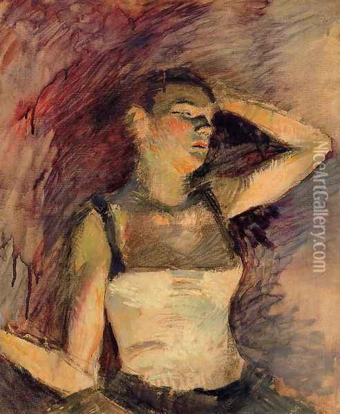 Study Of A Dancer Oil Painting - Henri De Toulouse-Lautrec