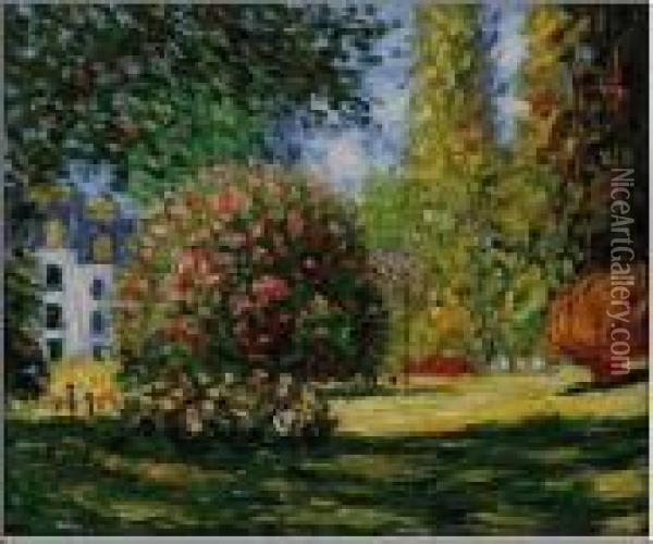 Il Parco Monceau Oil Painting - Claude Oscar Monet