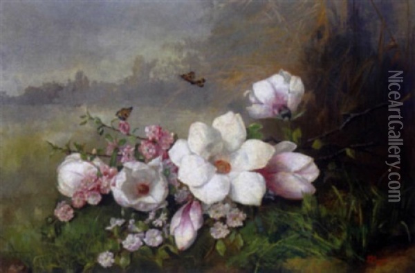 Blumen In Einer Wiese Oil Painting - Emmy Meyer
