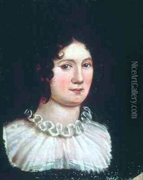 Claire Clairmont 1798-1879 Oil Painting - Amelia Curran