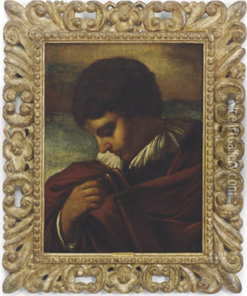 Boy Tuning A Lute Oil Painting - Benedetto Luti
