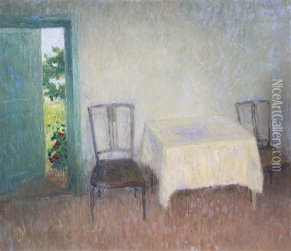 Interior (1904-1905) Oil Painting - Frits Van Den Berghe