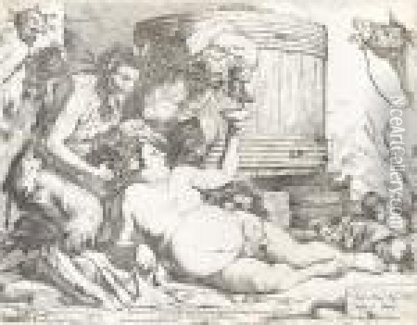 Der Trunkene Silenus Oil Painting - Jusepe de Ribera