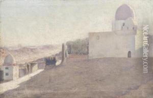 Mosque Oil Painting - Herbert Rose