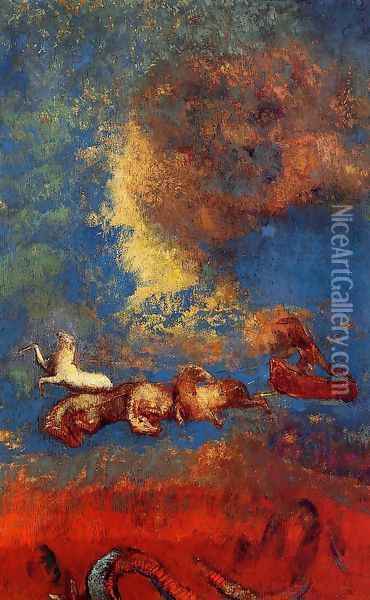 Apollos Chariot3 Oil Painting - Odilon Redon