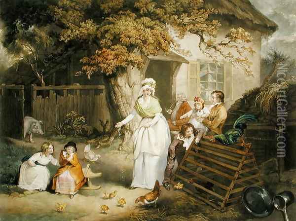 The Citizens Retreat, 1796 Oil Painting - James Ward