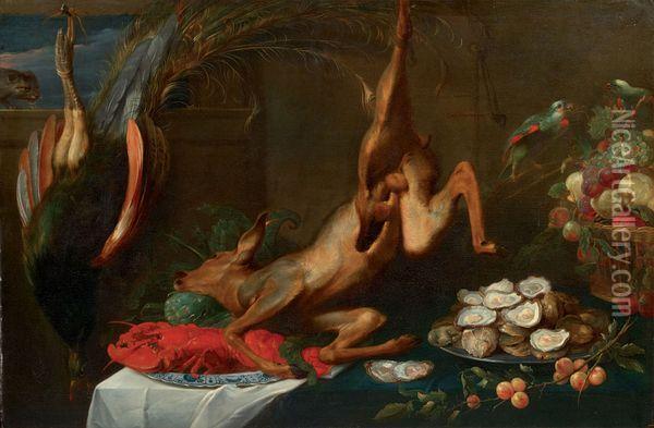 Nature Morte Au Chevreuil Oil Painting - Frans Snyders
