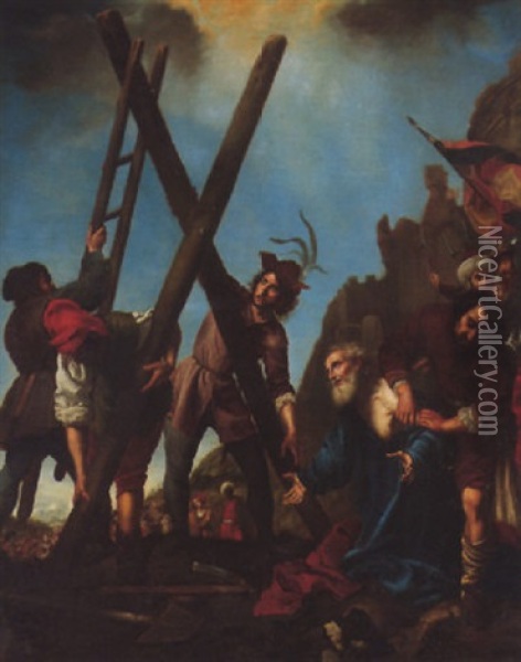 The Crucifixion Of Saint Andrew Oil Painting - Carlo Dolci