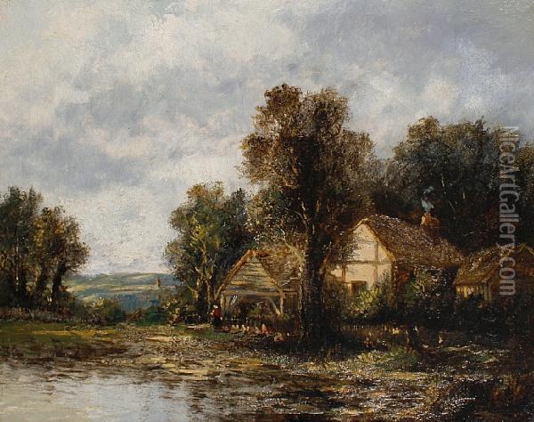 Suffolk Landscape Oil Painting - Joseph Thors