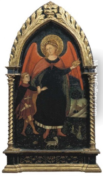 Tobiolo E L'angelo Oil Painting -  Stefano d'Antonio di Vanni