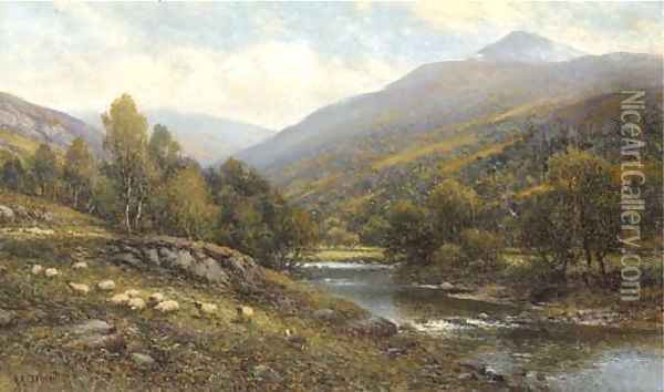Moel Siabod, near Capel Curig, North Wales Oil Painting - Alfred Glendening