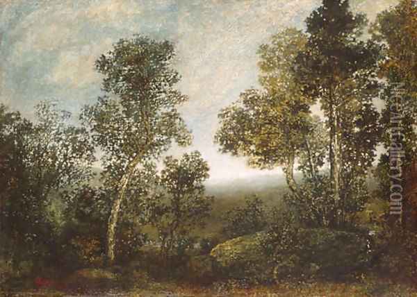 Landscape 1885 Oil Painting - Ralph Albert Blakelock