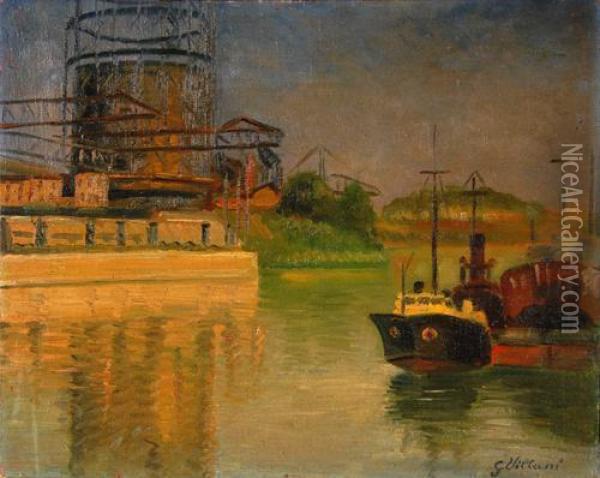 Veduta Di Porto Oil Painting - Gennaro Villani