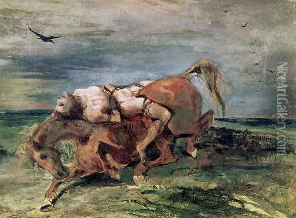 Mazeppa Oil Painting - Eugene Delacroix