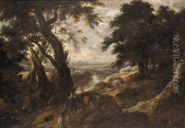 Paesaggio Oil Painting - Gaspar de Witte