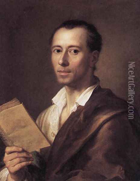 Portrait of Johann Joachim Winckelman 1761-62 Oil Painting - Anton Raphael Mengs
