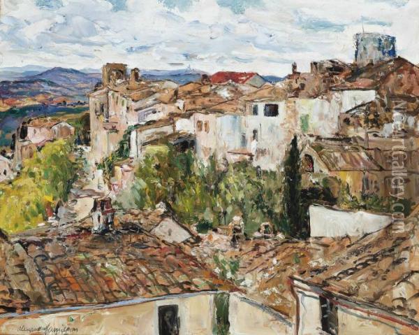 San Giminiano, Near Florence Oil Painting - Alexander Jamieson