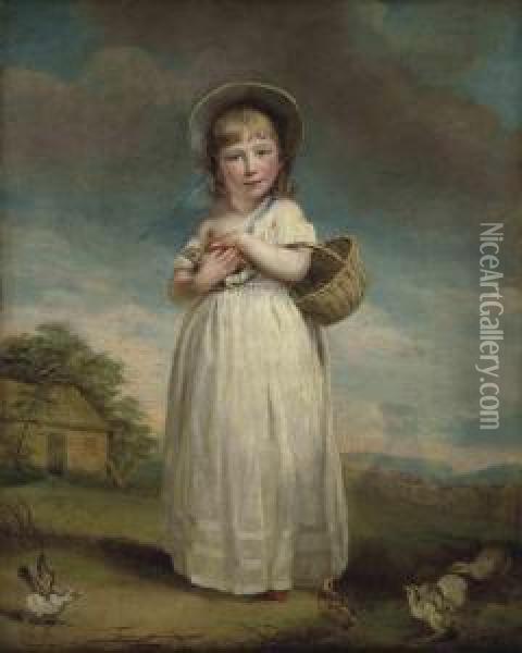 Portrait Of Harriet Bailey Foster Oil Painting - James Northcote