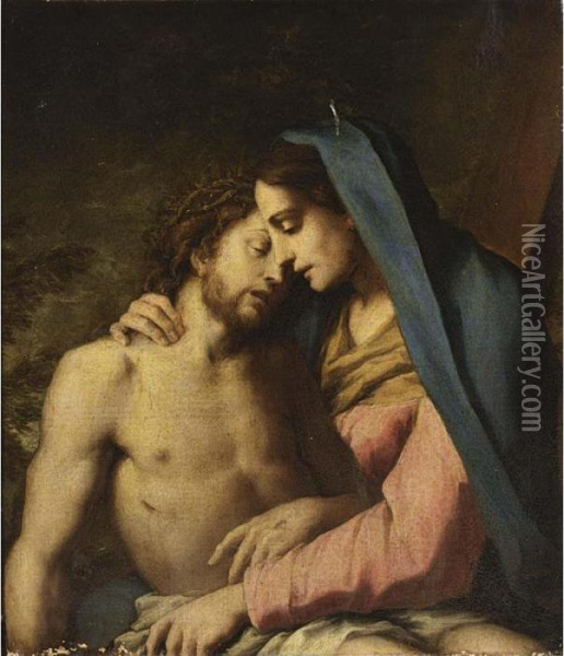 The Pieta Oil Painting - Francesco Trevisani