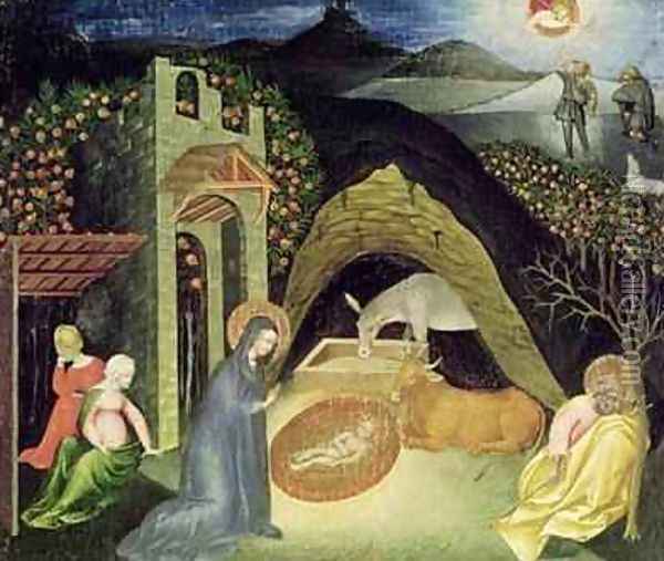 The Nativity Oil Painting - Paolo di Grazia Giovanni di