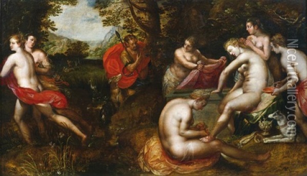 Diane Et Acteon Oil Painting - Hendrik van Balen the Elder