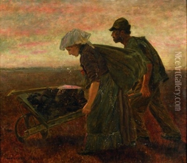 The Stone Gatherers Oil Painting - Walter Firle