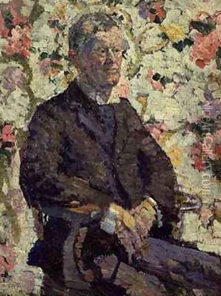 Portrait of a Man Oil Painting - Harold Gilman