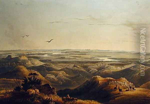 Junction of the Yellowstone and Missouri Rivers Oil Painting - Karl Bodmer