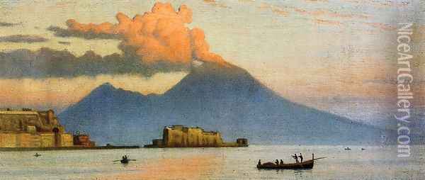 Vesuvius Before Eruption Oil Painting - Ernest Wadsworth Longfellow