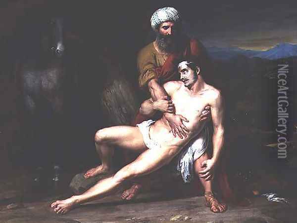 The Good Samaritan Oil Painting - Rafael Tejeo