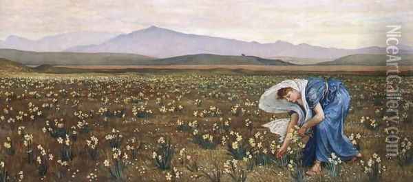La Primavera Oil Painting - Walter Crane