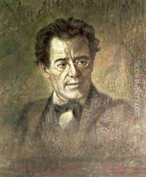 Gustav Mahler (1860-1911) Oil Painting - Anton Wagner