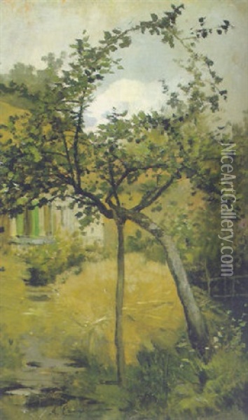 L'albero Cadente Oil Painting - Alceste Campriani