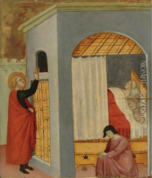 The Charity Of St. Nicholas Oil Painting - Manfredi de Battilor Bartolo Di Fredi Fredi