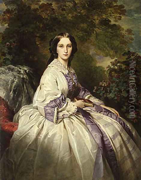 Countess Alexander Nikolaevitch Lamsdorff Oil Painting - Franz Xavier Winterhalter