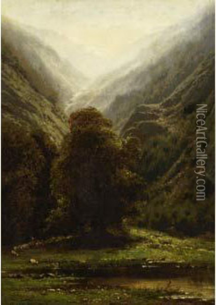 Effet De Brouillard Oil Painting - Gerard Jozef Adrian Van Luppen