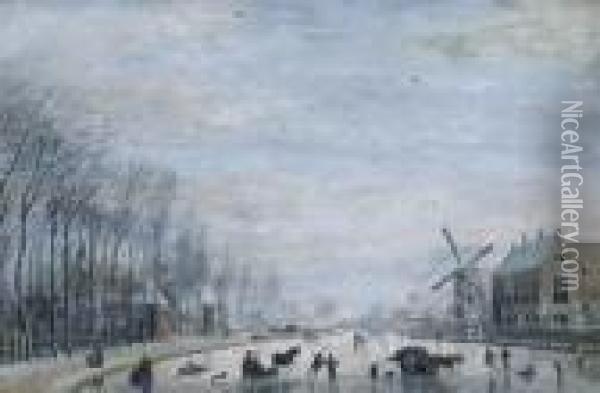 Amsterdam Oil Painting - Abraham Rademaker