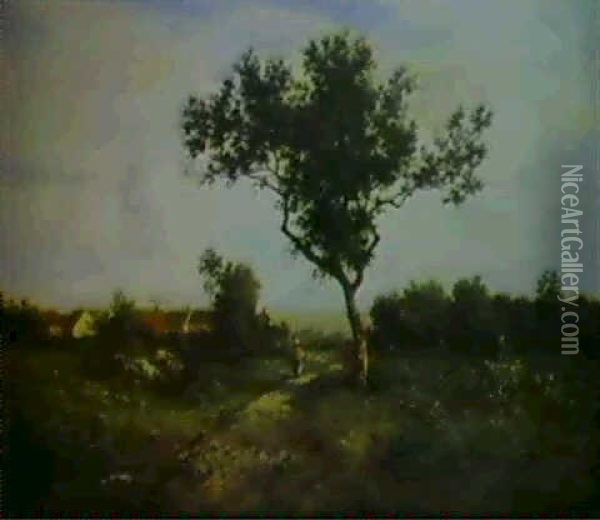 La Route De Campagne Oil Painting - Leon Richet